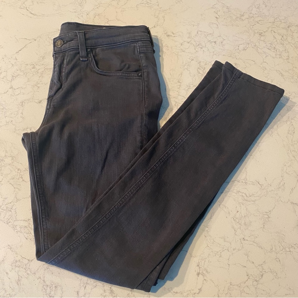 NWOT rag & bone distressed charcoal grey skinny jean - Picture 3 of 13